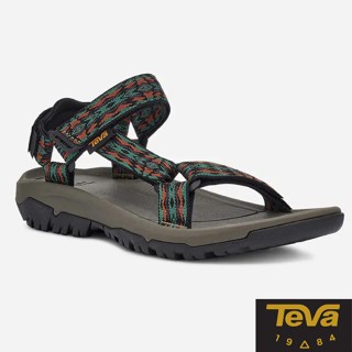 【美國 TEVA】男 款Hurricane XLT2抗菌可調式運動織帶涼鞋 復古圖騰棕 1019234