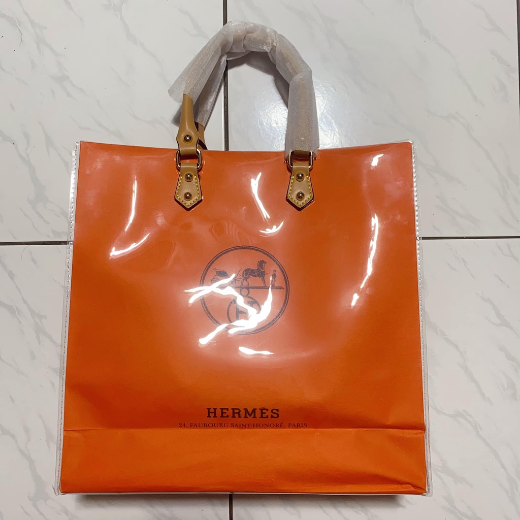 Hermès 愛馬仕 純手工紙袋包 手拿包 專櫃公司貨紙袋 可手拿可肩背可側背 側背帶需自行購買 現貨一個