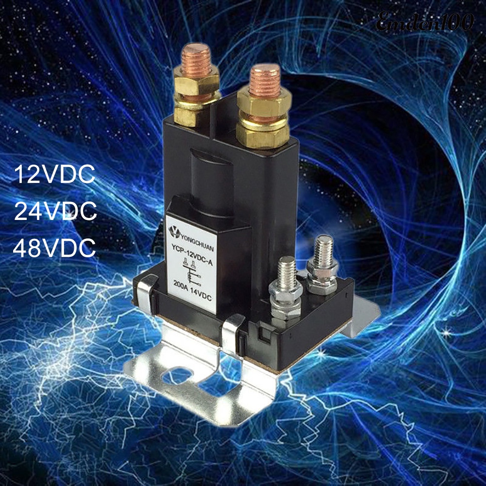 Emd-200a DC 12/24/48V 高壓繼電器接觸器開/關電源電機控制工具