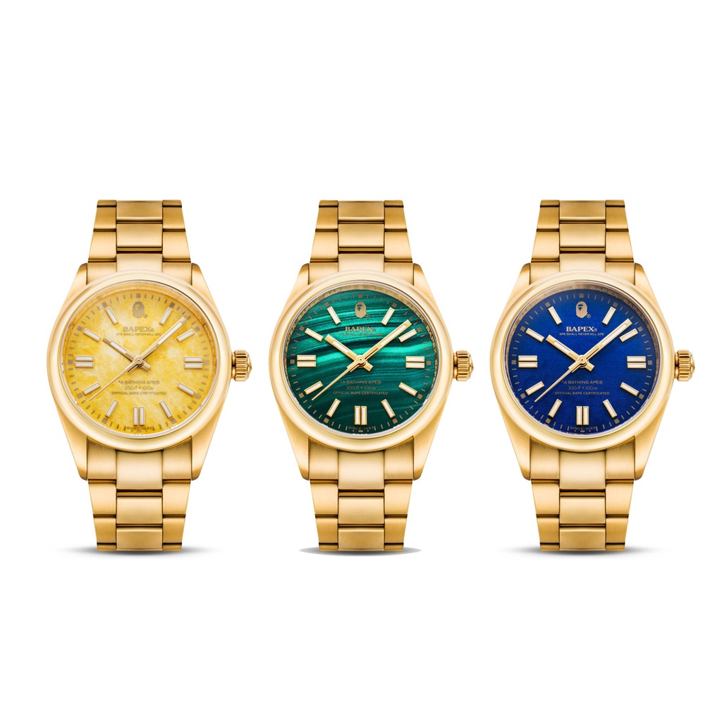 預購 BAPE BAPEX TYPE 7 全新黃金配色系列 手錶 WATCH