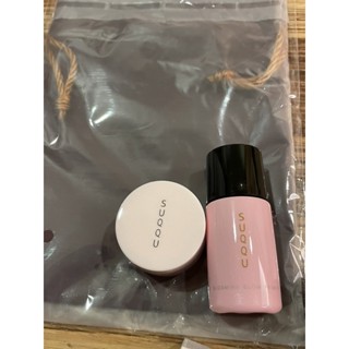 全新SUQQU 活膚緊妍菁華霜 7g 淨妍妝前乳25ml 贈束口袋