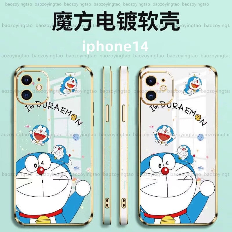 iPhone14手機殼防摔 iPhone 13 12 pro XS MAX X XR 保護殼矽膠 全包手機殼 卡通電鍍