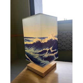 復古實木立燈 懷舊浮世繪風格