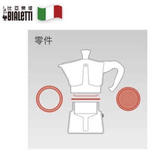 BIALETTI 摩卡壺 磨豆機 配件 經典/加壓-墊片組/粉槽/手把