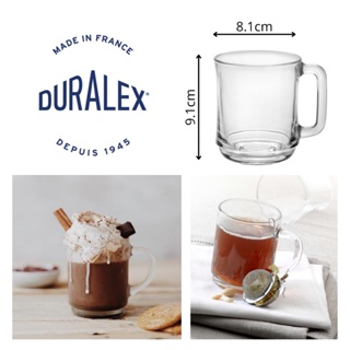 【 法國Duralex強化玻璃馬克杯】Lys Clear Mug 310ml / 透明/耐冷熱/可堆疊/耐摔