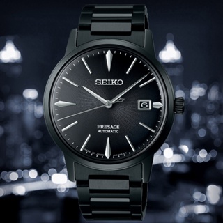 SEIKO精工 PRESAGE東京調酒機械腕錶-黑天鵝絨 (4R35-05E0SD/SRPJ15J1)-SK027