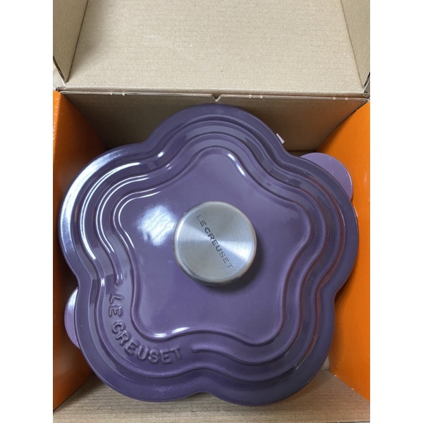 Le creuset 山茶花鐵鍋 鋼頭 葡萄紫 20cm 全新