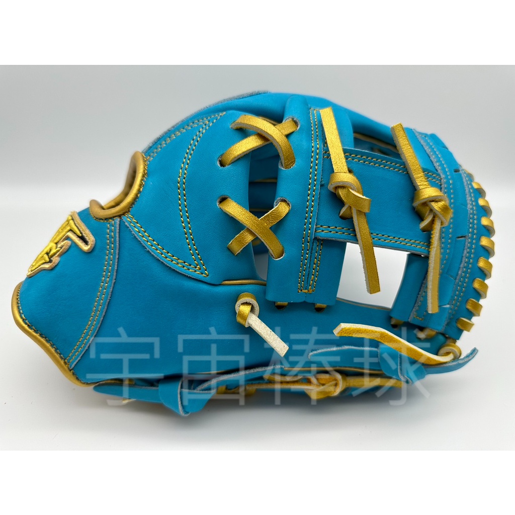 ※宇宙棒球※HI-GOLD 特殊訂製版 11.5吋 棒壘球手套 內野工字 獨家HG金標 馬卡龍藍/金