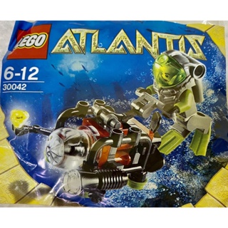<樂高人偶小舖>正版樂高 LEGO 30042 亞特蘭提斯 海洋 潛水員潛水艇 Polybag袋裝包（絕版品）全新未拆