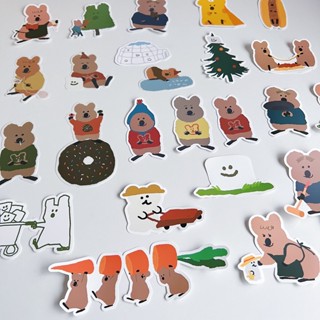 [韓國文創-現貨] D002 Dinotaeng 造型貼紙 短尾矮袋鼠 Quokka 貼紙