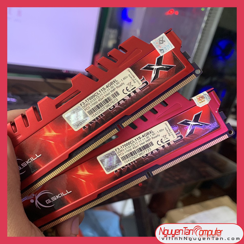 Pc ddr3 套件 8gb gkill ram (Ie 2x4gb) 散熱器總線 2133.. 如圖所示..