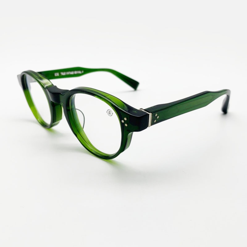 ✅💎日本製造 💎[檸檬眼鏡] TVR 528 EMERALD 綠翡翠水晶色 唐草雕刻鏡腳 日本製 限量款