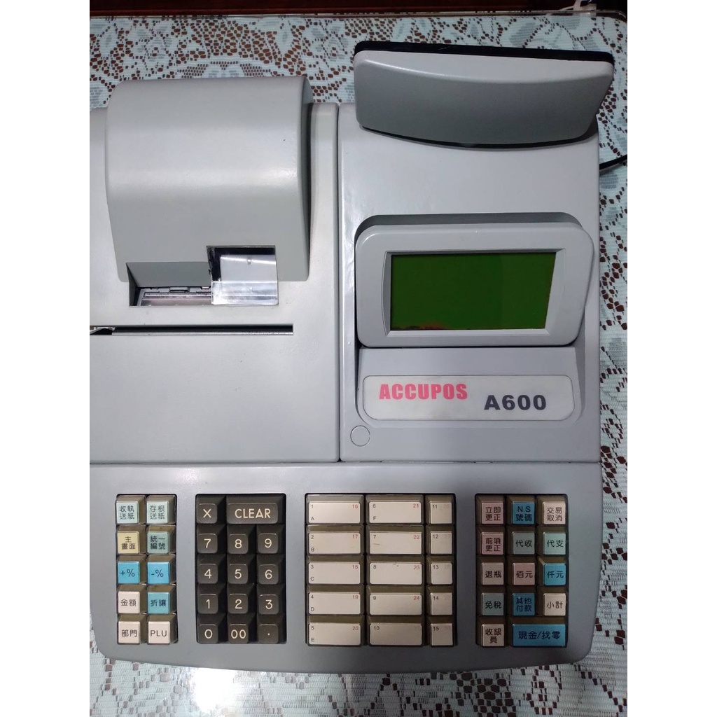 [客訂商品] ACCUPOS A600二聯式全中文發票收銀機 中古機 不含錢櫃 保固半年