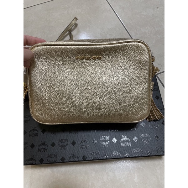 Michael kors MK全新金色相機包