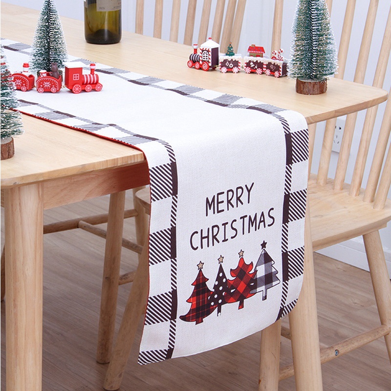 【899+】新款聖誕裝飾桌旗 聖誕節餐桌裝飾 聚餐場景佈置桌布裝飾