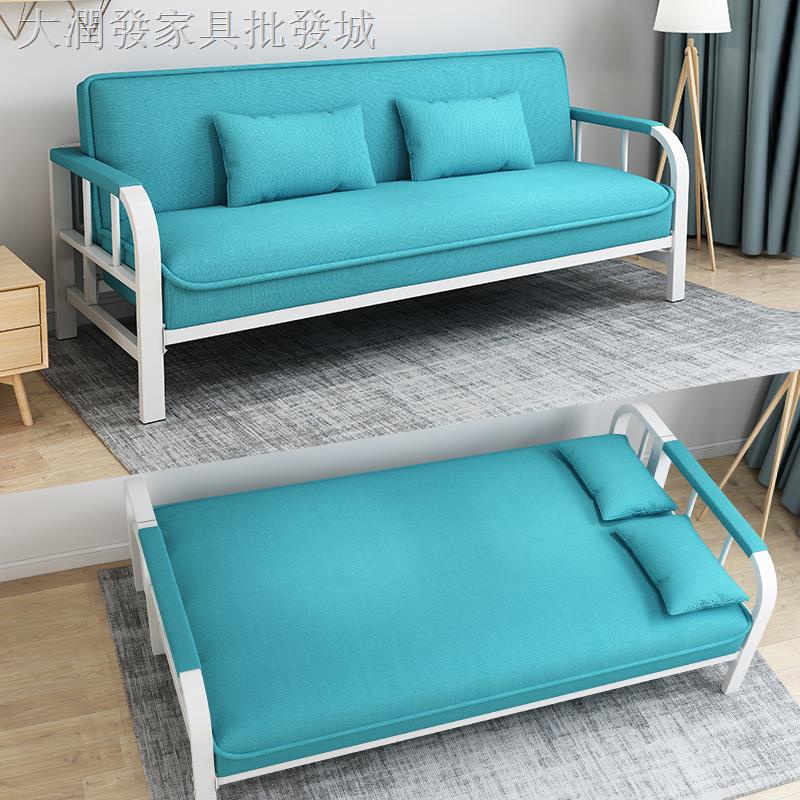 批發沙發床折疊床☈▽沙發小戶型兩用簡易客廳出租房多功能經濟型可折疊布藝沙發床坐臥