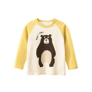【HCCH】⭐台灣現貨⭐兒童熊熊長袖T-shirt 長袖 T-shirt T恤 熊熊