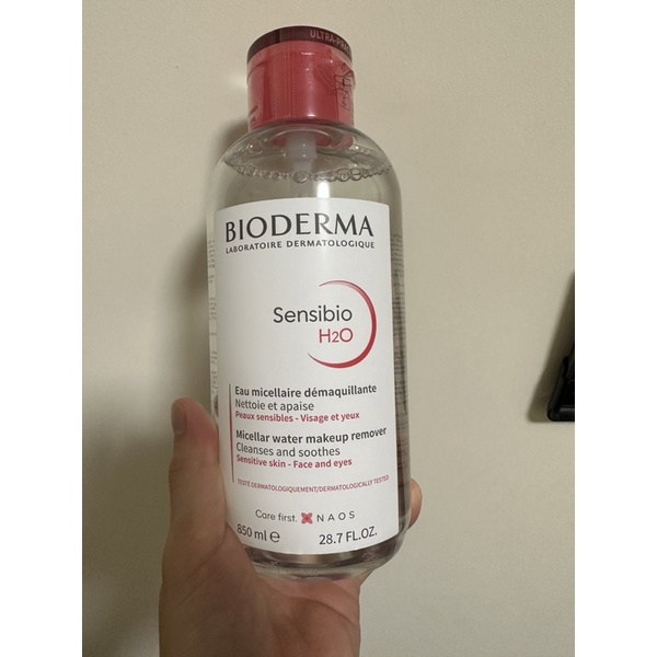 好市多Costco 貝德瑪卸妝水卸妝液 BIODERMA貝膚黛瑪保濕水潤/舒敏高效潔膚液850ml