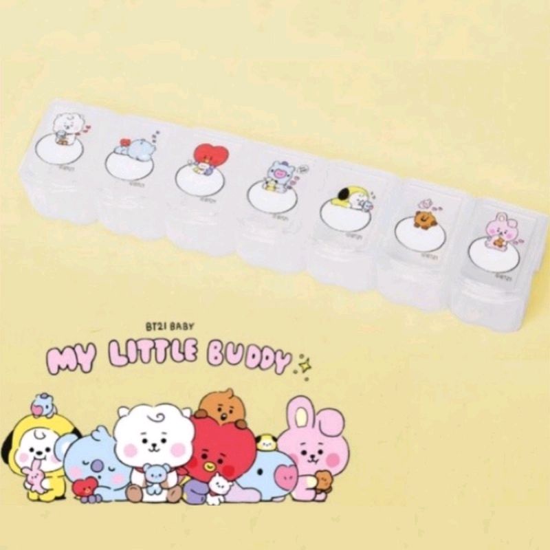 💜現貨💜日本限定 BT21 My Little Buddy/Baby 便攜藥盒