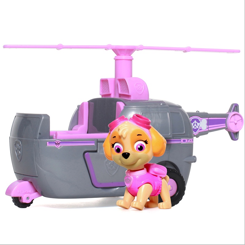 PAW PATROL天天狗狗巡邏隊直升機飛機兒童玩具車16775-4