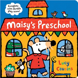 Maisy's Preschool (場景遊戲書)(硬頁書)(美國版)/Lucy Cousins【禮筑外文書店】