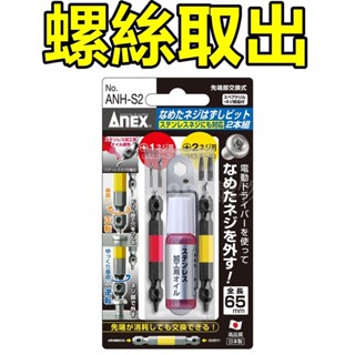 免運 滑牙 ANEX 斷頭螺絲取出器 ANH-S3 ANH-S1 ANH-S2 失效螺絲 滑牙螺絲 取出器 取出 螺絲