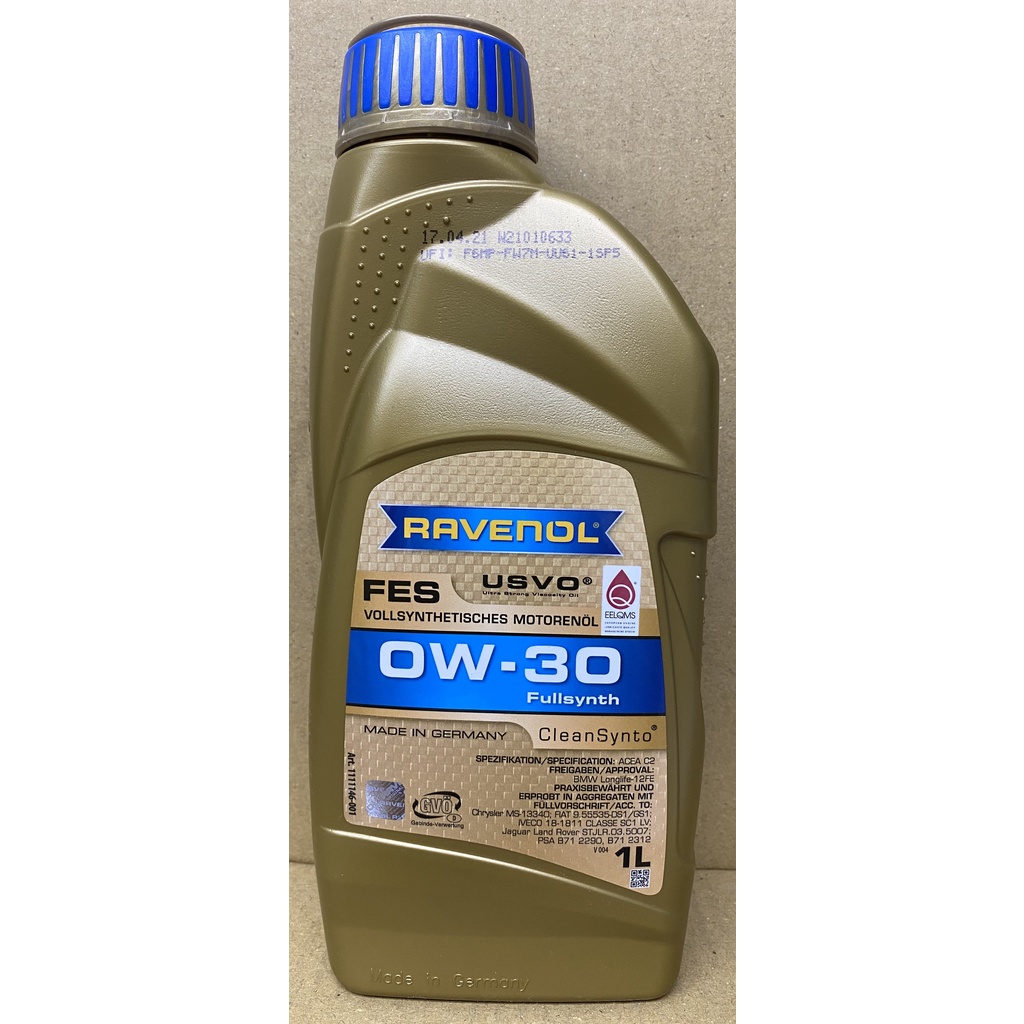 油小販 RAVENOL FES 0W-30 0W30 C2 機油 BMW LL-12 LONGLIFE-12 FE