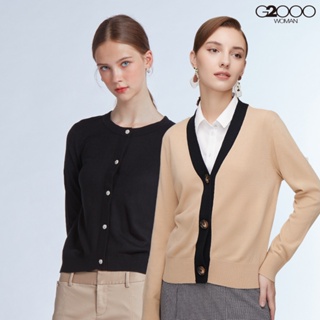 【G2000】時尚長袖針織外套(多款可選) | 品牌旗艦店 經典款式 開襟外套