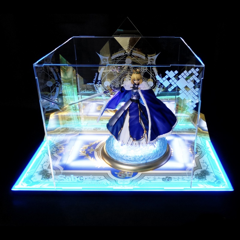 【唯暖暖】Aniplex Fate FGO Saber 阿爾托莉雅 騎士王 棉被王 壓克力 PVC 公仔 展示盒