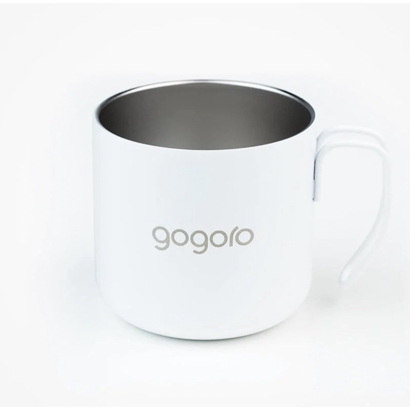 Gogoro真空隔熱不鏽鋼馬克杯(白色）