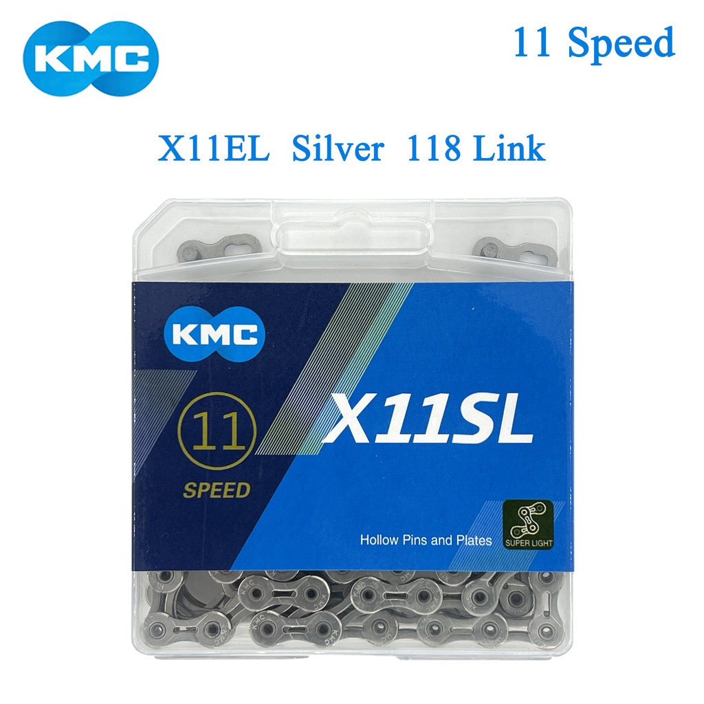 Kmc X11SL MTB 公路 11 速自行車鏈條 118L 11V 自行車鏈條魔術按鈕山地鏈條帶原裝盒適用於 Shi