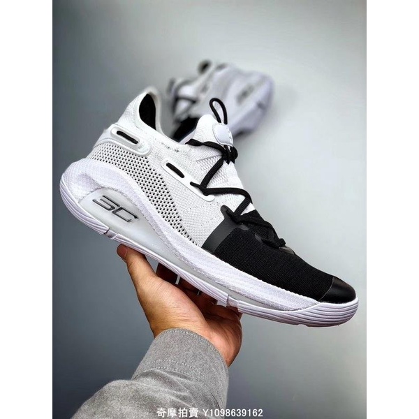 正品免運Under Armour Curry 6 WOE 黑白 百搭 經典 慢跑鞋 3020612-101 男鞋