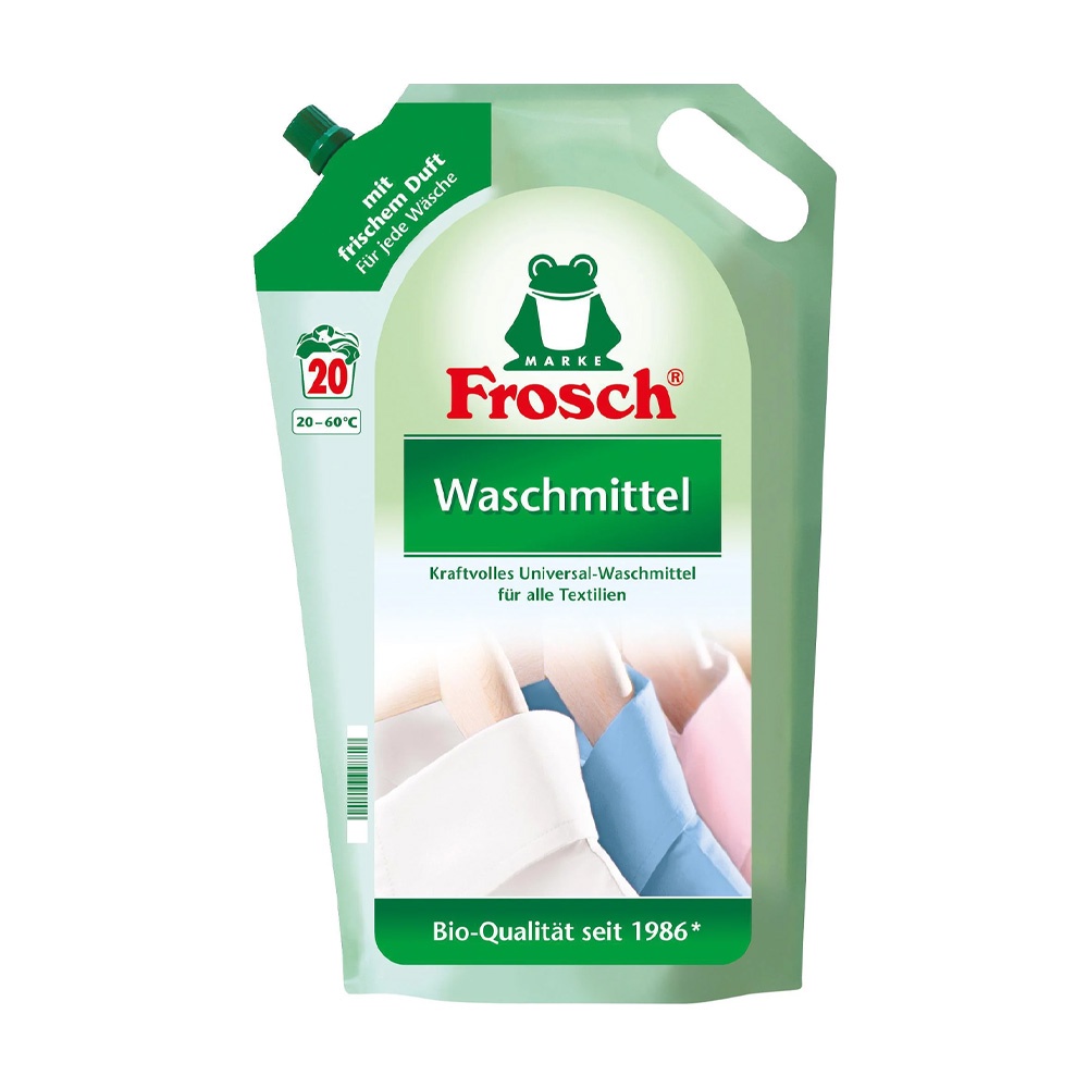 《德國 Frosch 德國小綠蛙》現貨 增豔洗衣精補充包 1.8L 持久護色 衣物清潔 居家用品