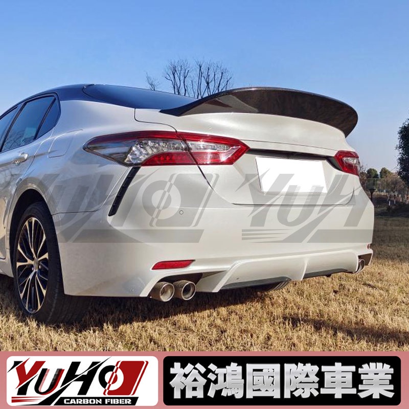 【全台可安裝】適用於Toyota豐田 18-IN 八代 Camry 凱美瑞 碳纖维尾翼 卡夢空力套件