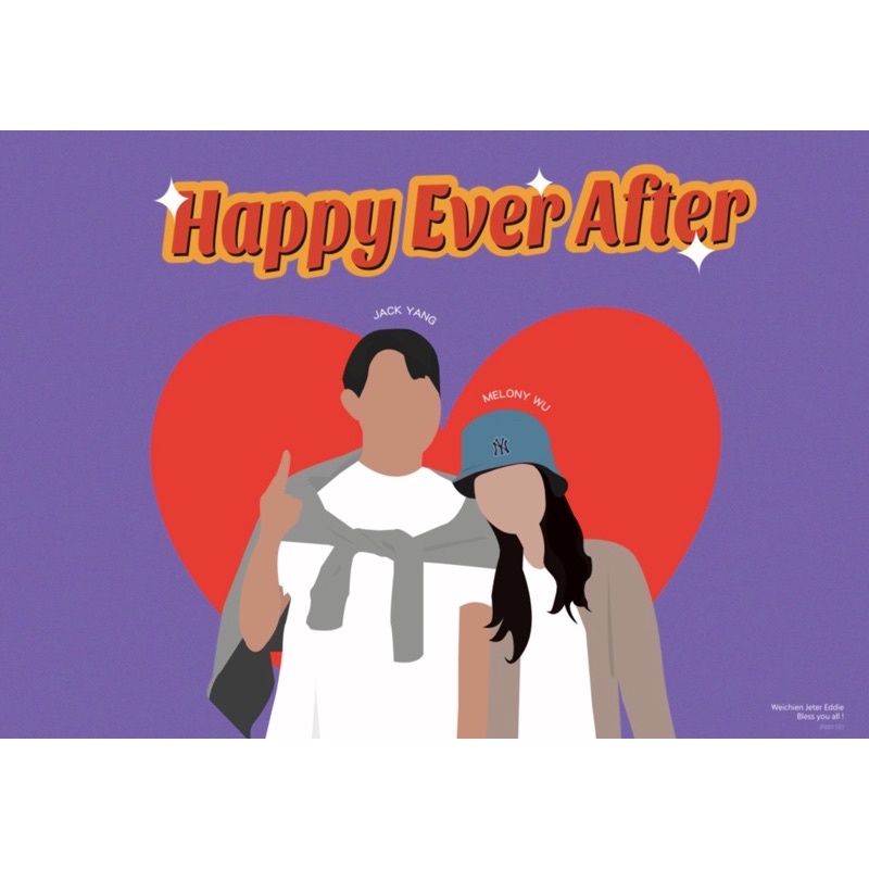 無臉畫/手繪畫 /客制畫 /情侶手繪畫/朋友手繪畫/家人手繪畫/寵物手繪畫