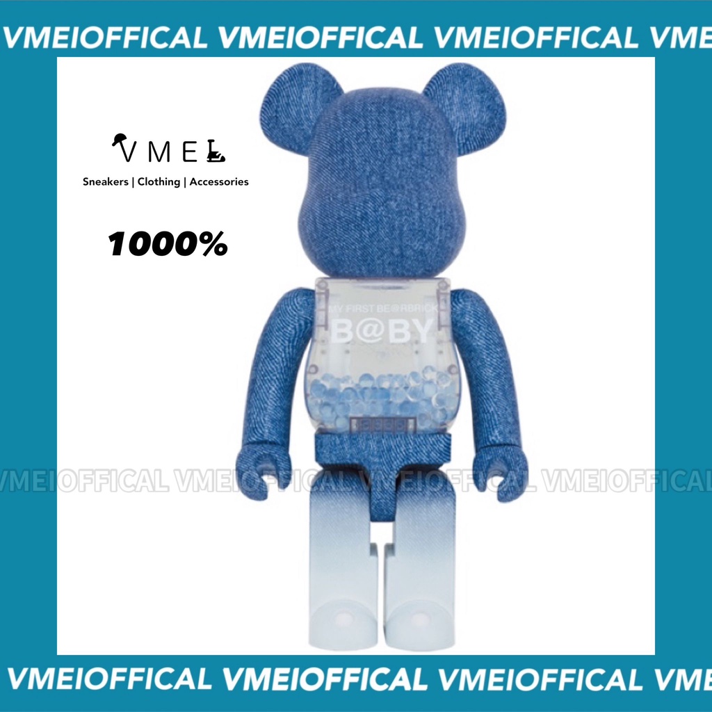 【VMEI】BE@RBRICK MY FIRST BABY 丹寧 牛仔 千秋 1000%  庫柏力克熊 現貨 全新未拆