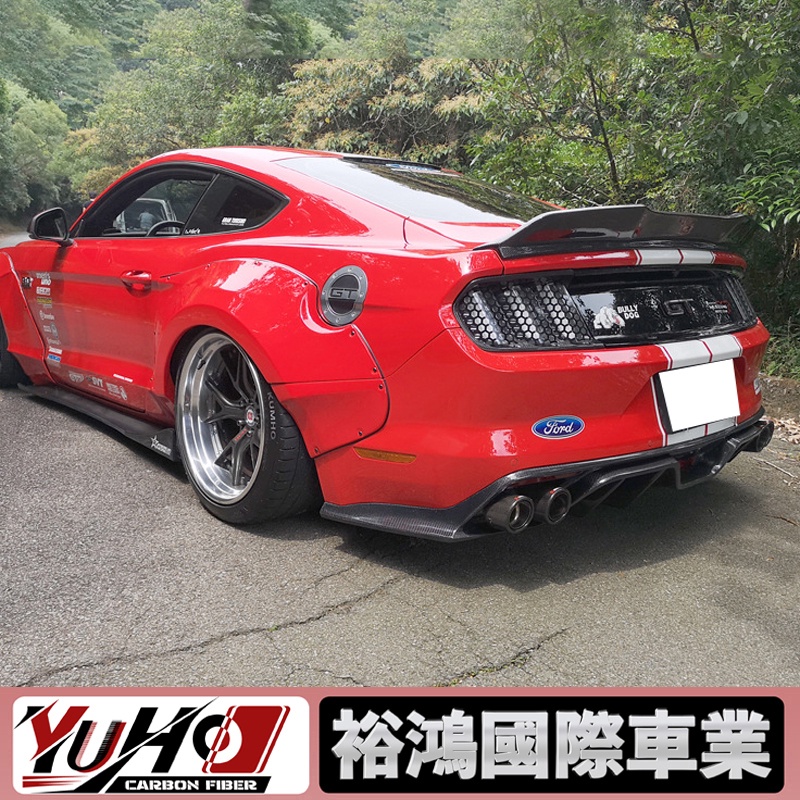 【全台可安裝】適用於15-17款Ford福特 Mustang野馬 一代機器人 碳纖维ROBOT尾翼 卡夢空力套件