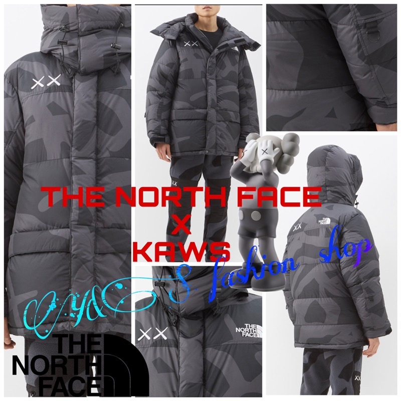 (Y&amp;S fashion )🇬🇧購買The north face kaws PARKA聯名款羽絨外套限量優惠L號一件