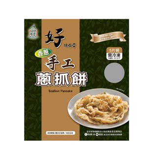 好姨食堂 香蔥手工蔥抓餅(冷凍) 600g【家樂福】