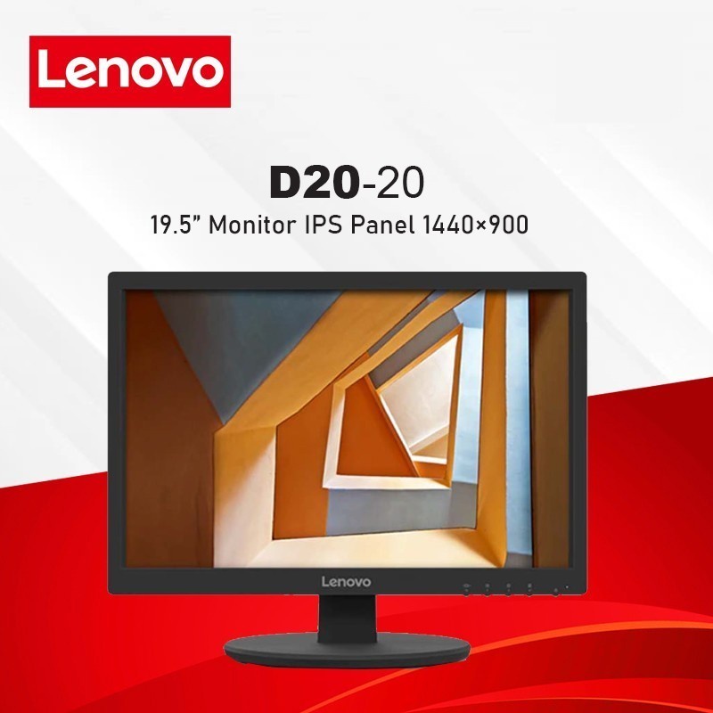 LENOVO 顯示器聯想 LED 19.5 D20-20 IPS HDMI VGA