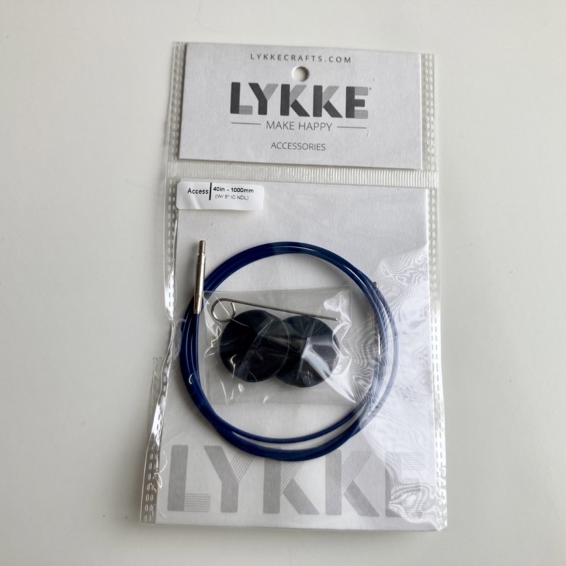 LYKKE 藍色組合式輪針可旋轉連接線