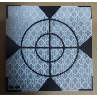60mm x 60mm 反射貼紙 / 反光貼紙 / 菱鏡貼紙 (全站儀專用)
