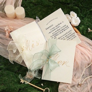 囍洋洋 結婚ins風誓言卡片 結婚致詞卡 新娘新郎宣示卡 手寫誓言卡