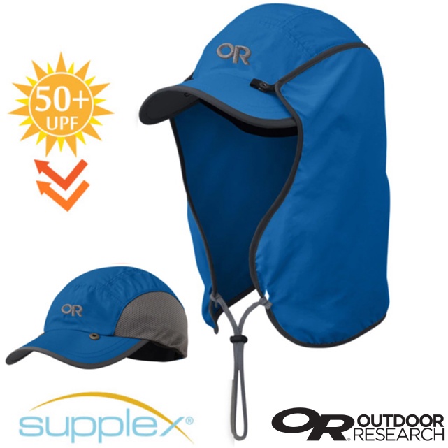 【美國 Outdoor Research】SUN RUNNER CAP 抗UV三用透氣護頸棒球帽_經典藍_243433