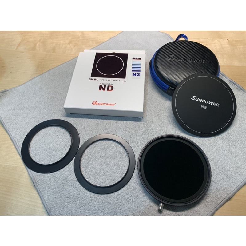 Sunpower N2 ND32~ND1000 磁吸式可調濾鏡套組 附贈67mm/72mm轉接環 保護蓋 碳纖紋保護殼