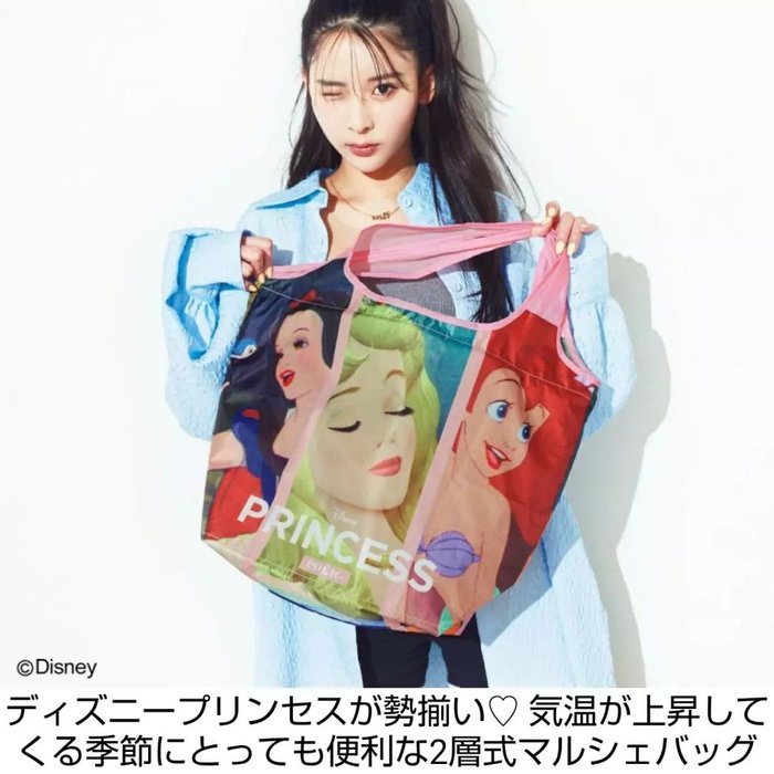 ♫狐狸日雜鋪♫日本雜誌附錄MILKFED 迪士尼 公主 美人魚 保冷袋 保冷保溫 托特包Z239