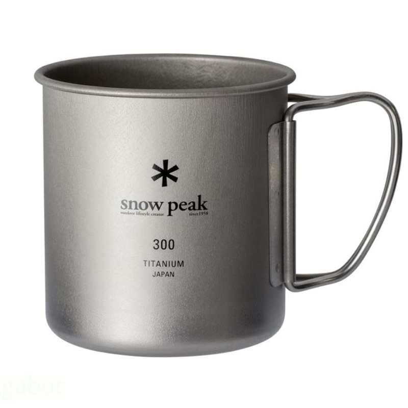 日本 snow peak 雪峰 單層鈦杯 摺疊杯 300ml 450ml 現貨