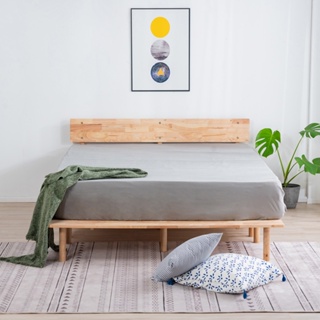 【生活工場】自然簡約生活平板式5尺雙人床架 床架 實木製造 平板式