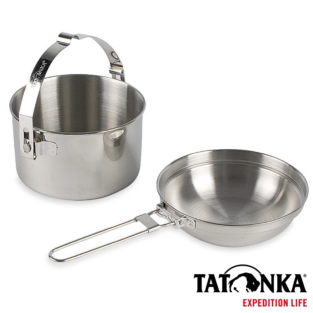 【TATONKA】18/8不鏽鋼個人鍋具組 1L-TTK4001-000