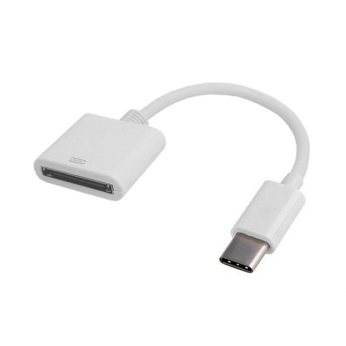 蘋果iPhone 30pin母轉USB 3.1 Type-C USB-C轉接線 支持數據充電